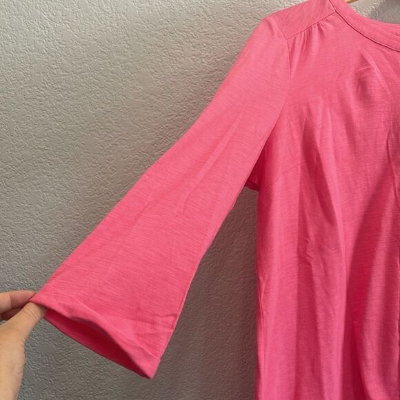 NEW Boden Pink 3/4 Sleeve Length Multicolor Button Up Cardigan Size 12 - Picture 2 of 8